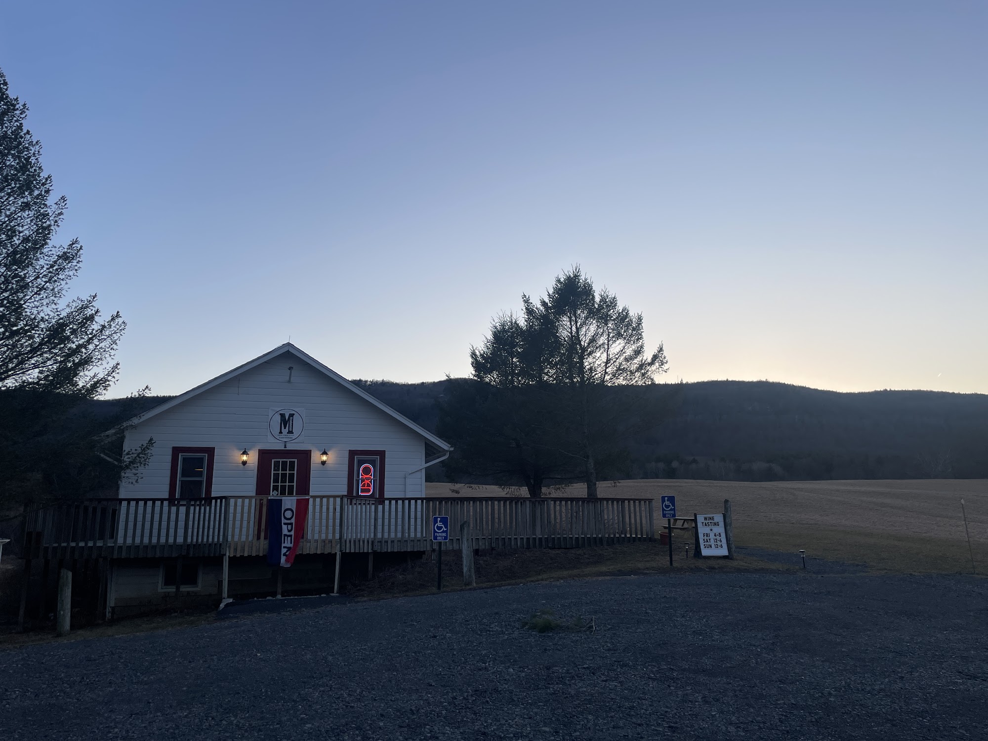 Meadowdale Winery Menu