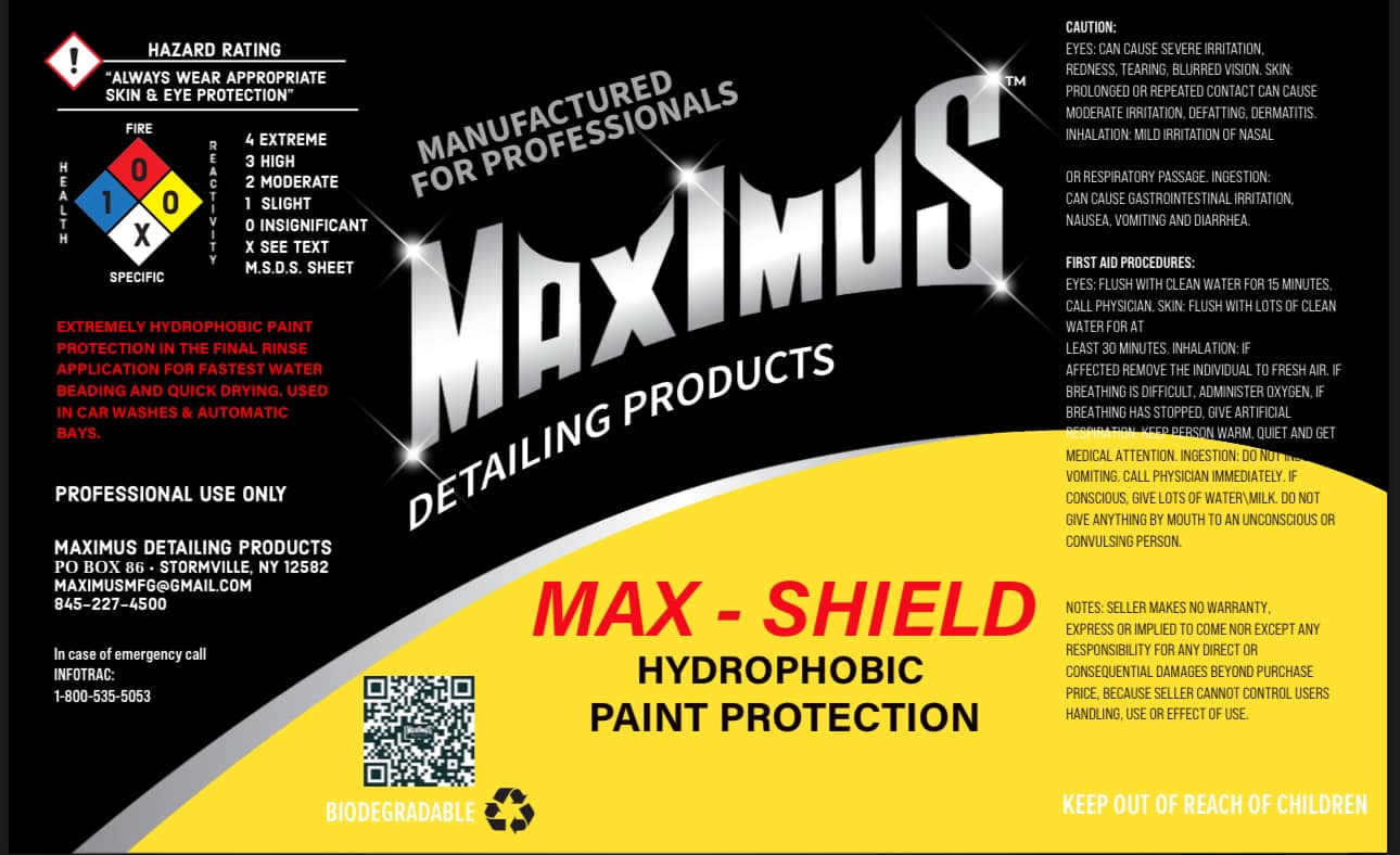 Maximus Detailing Products