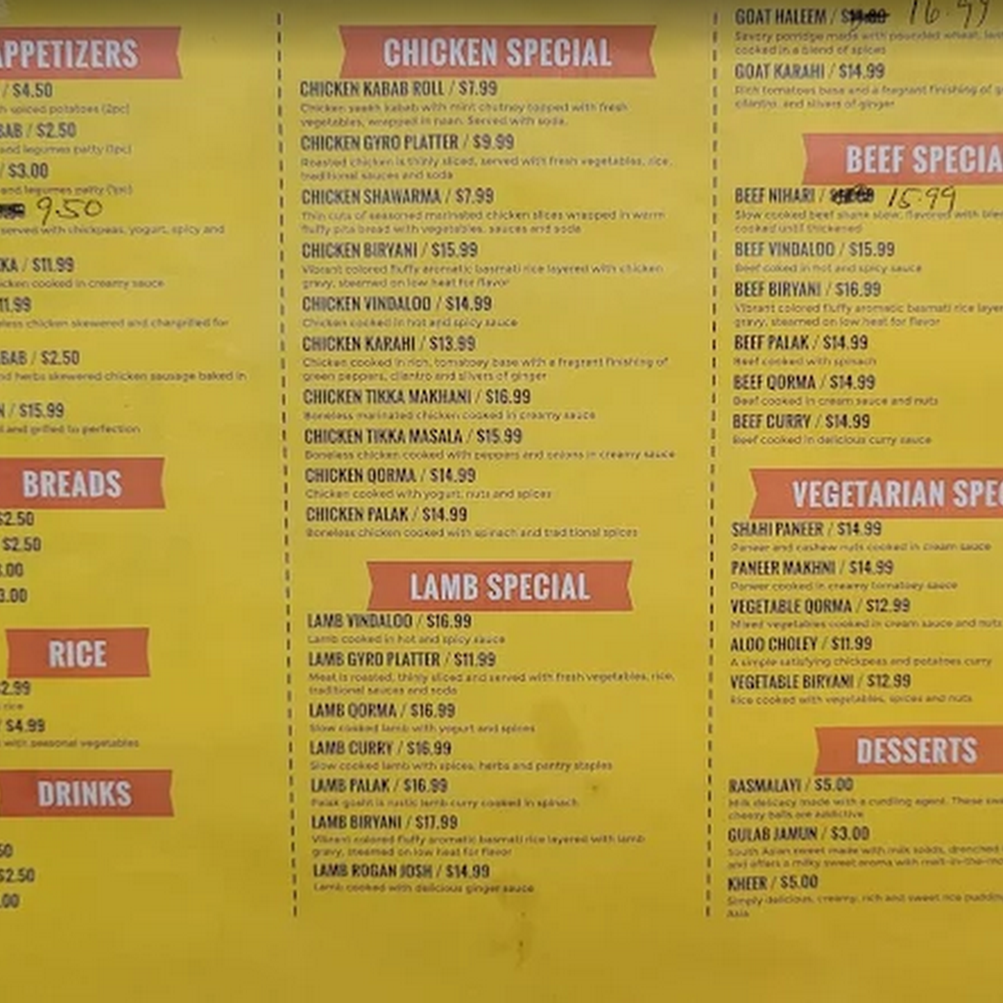 Nihari Point Menu