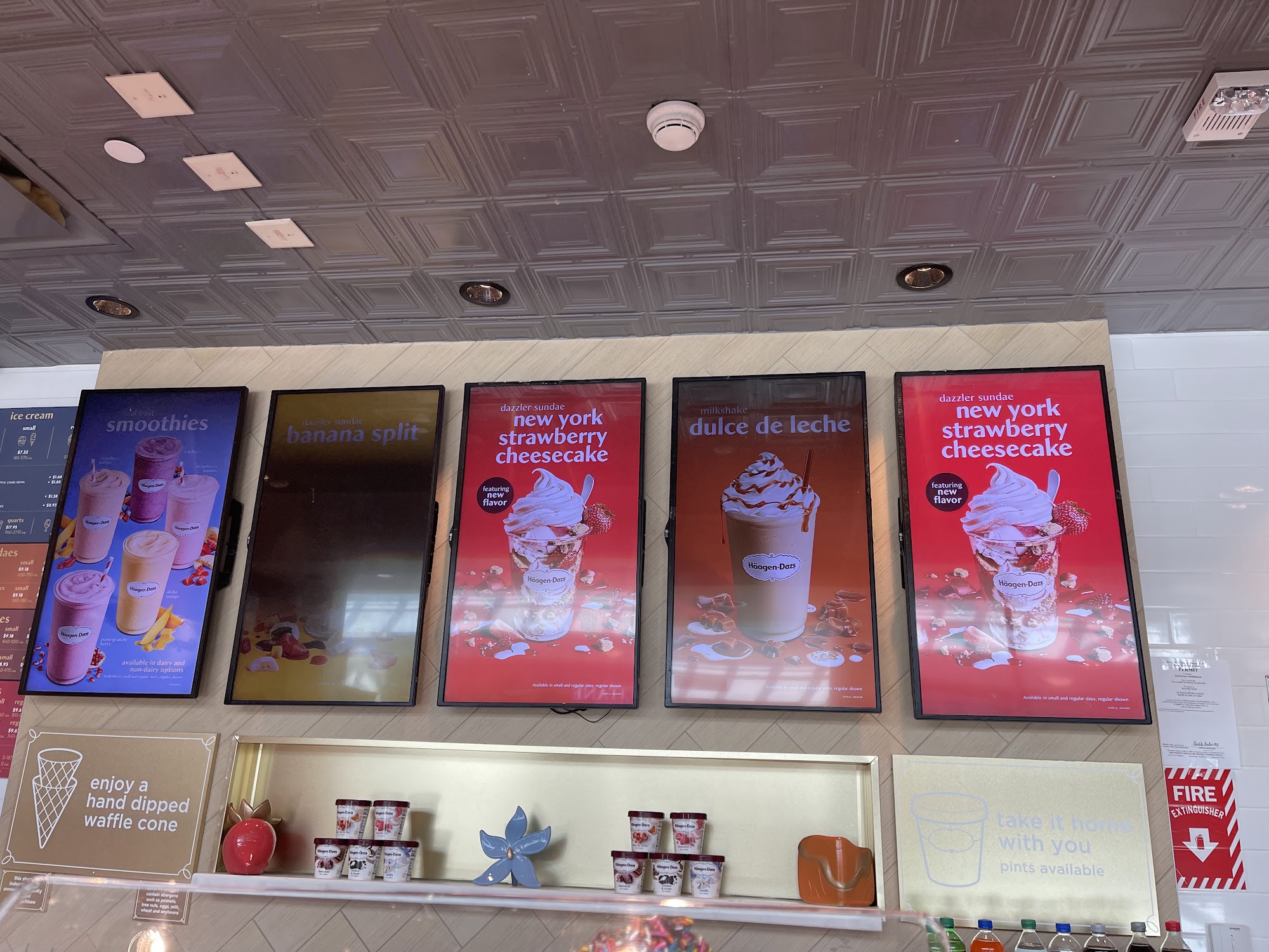 Häagen-Dazs Menu
