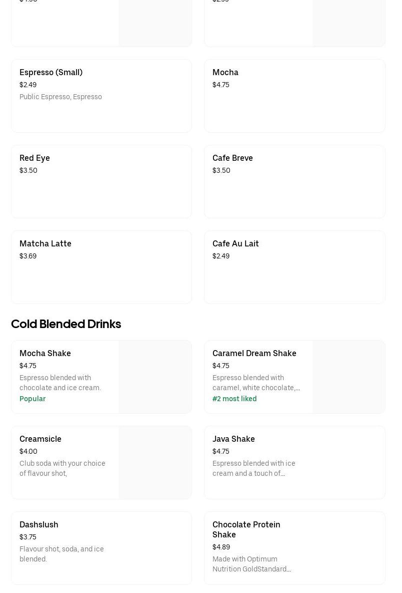 Marketside Café Menu