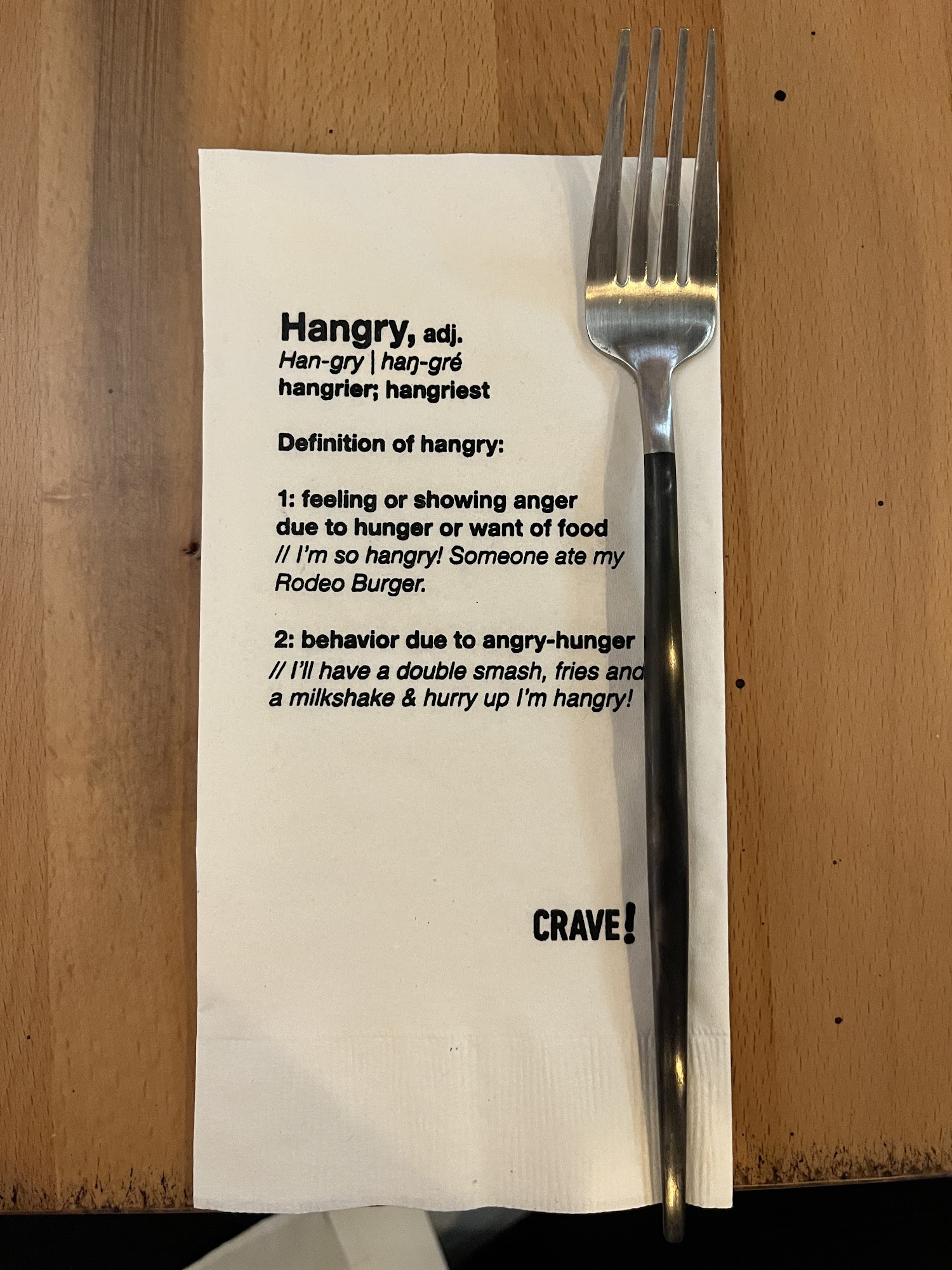 Crave USA Menu