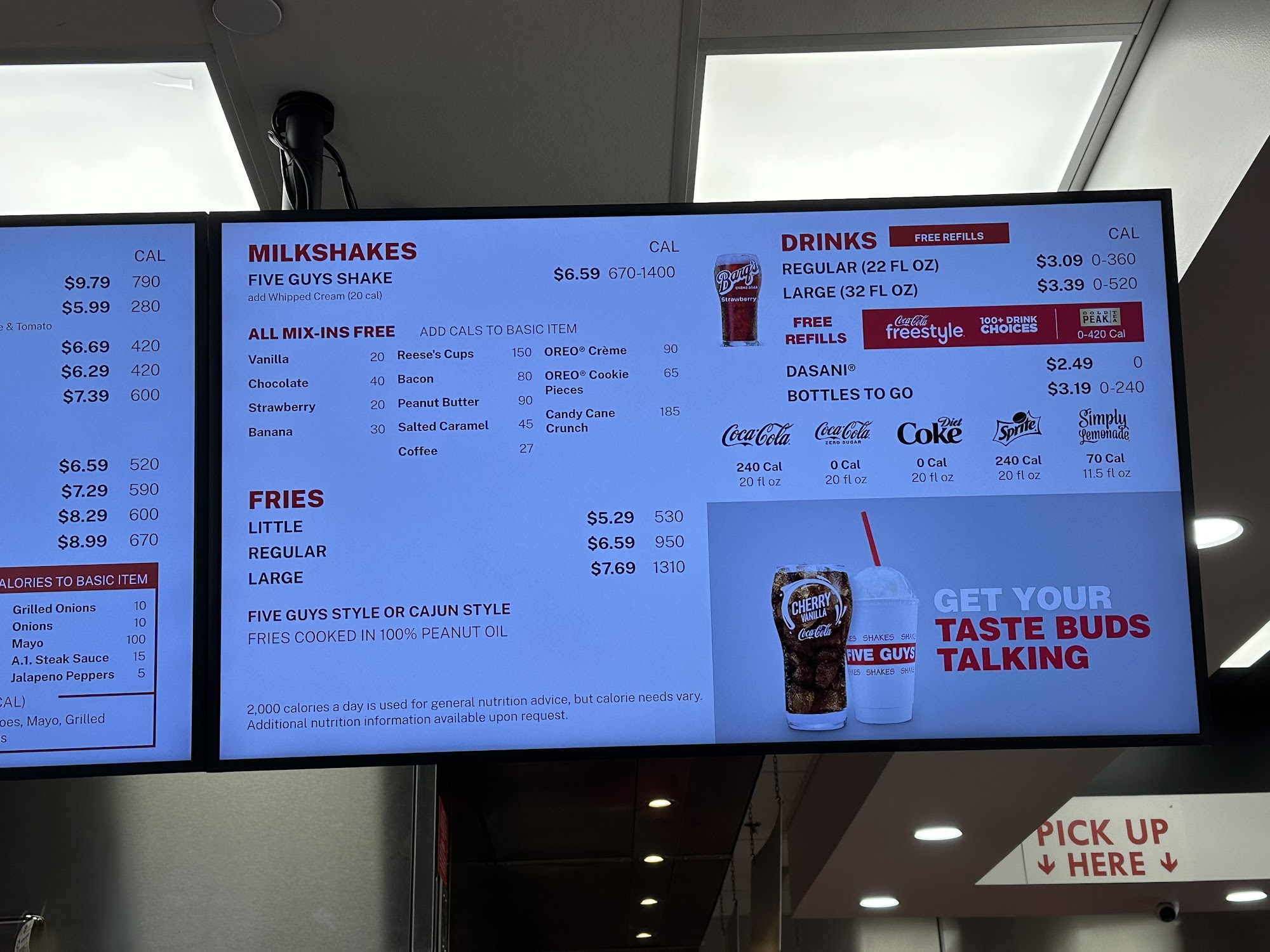 Five Guys Menu