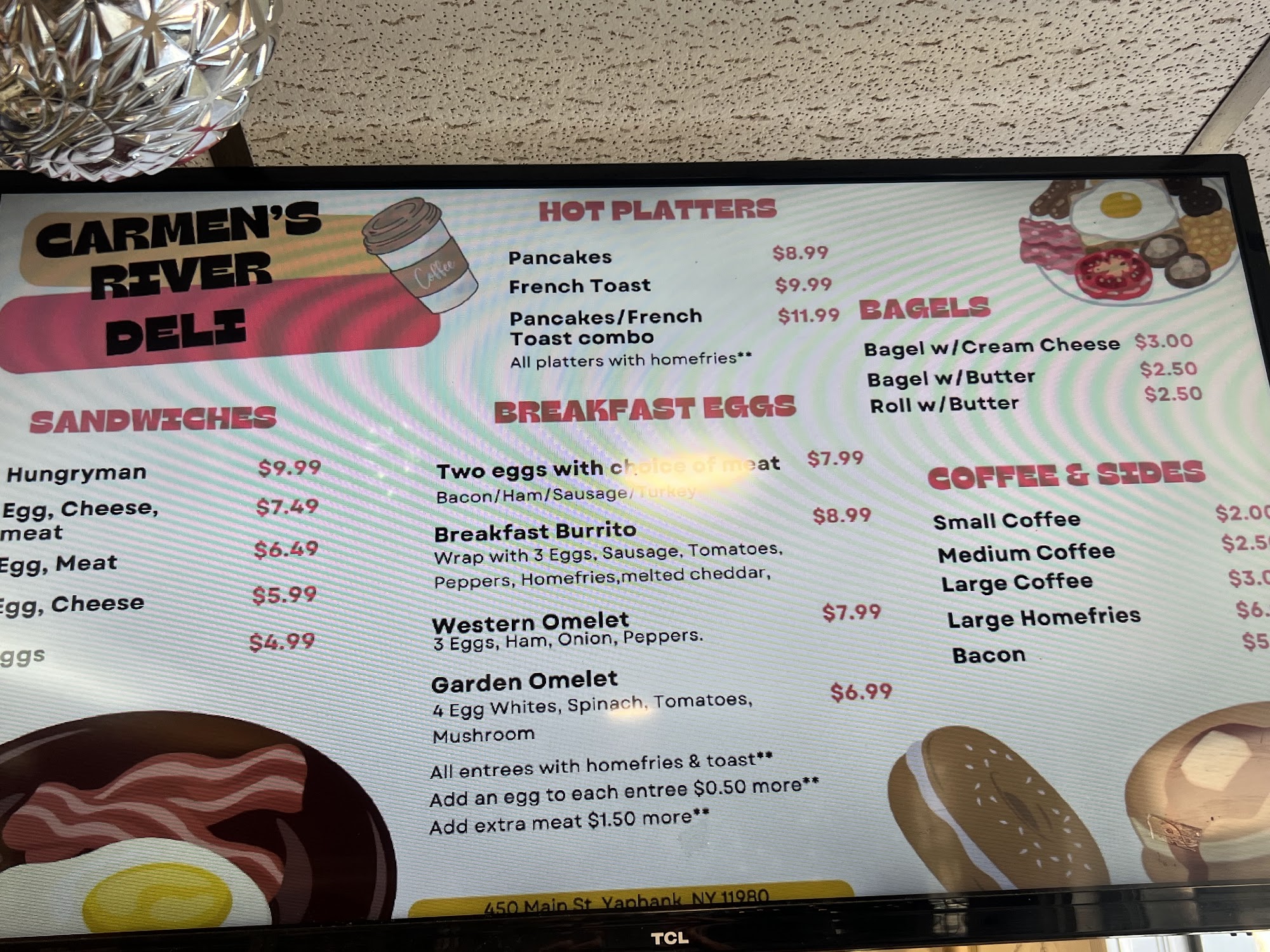Carmans River Deli Menu
