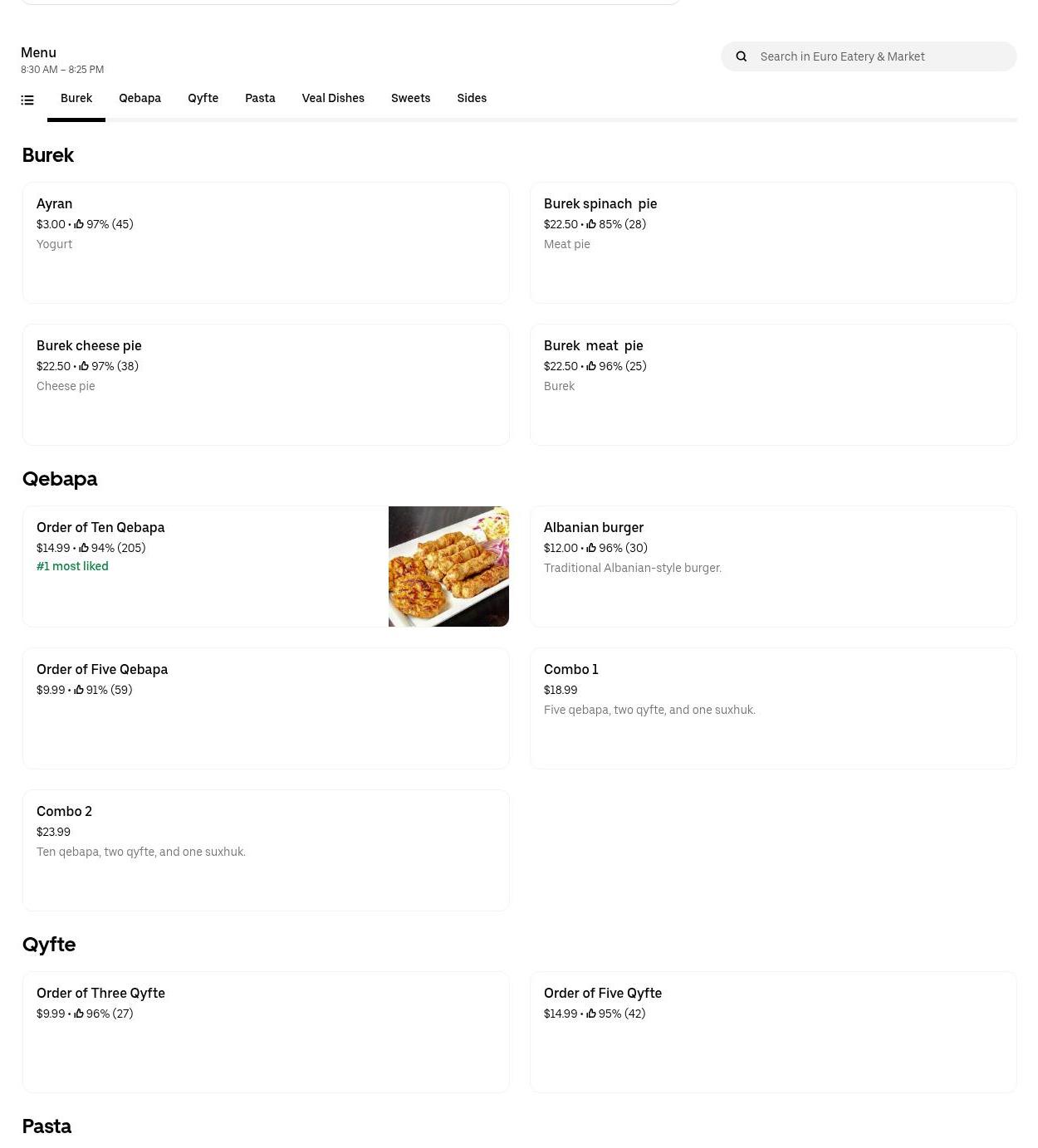 Up Hudson Gourmet Deli Menu