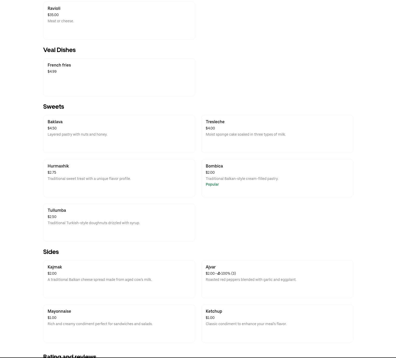 Up Hudson Gourmet Deli Menu