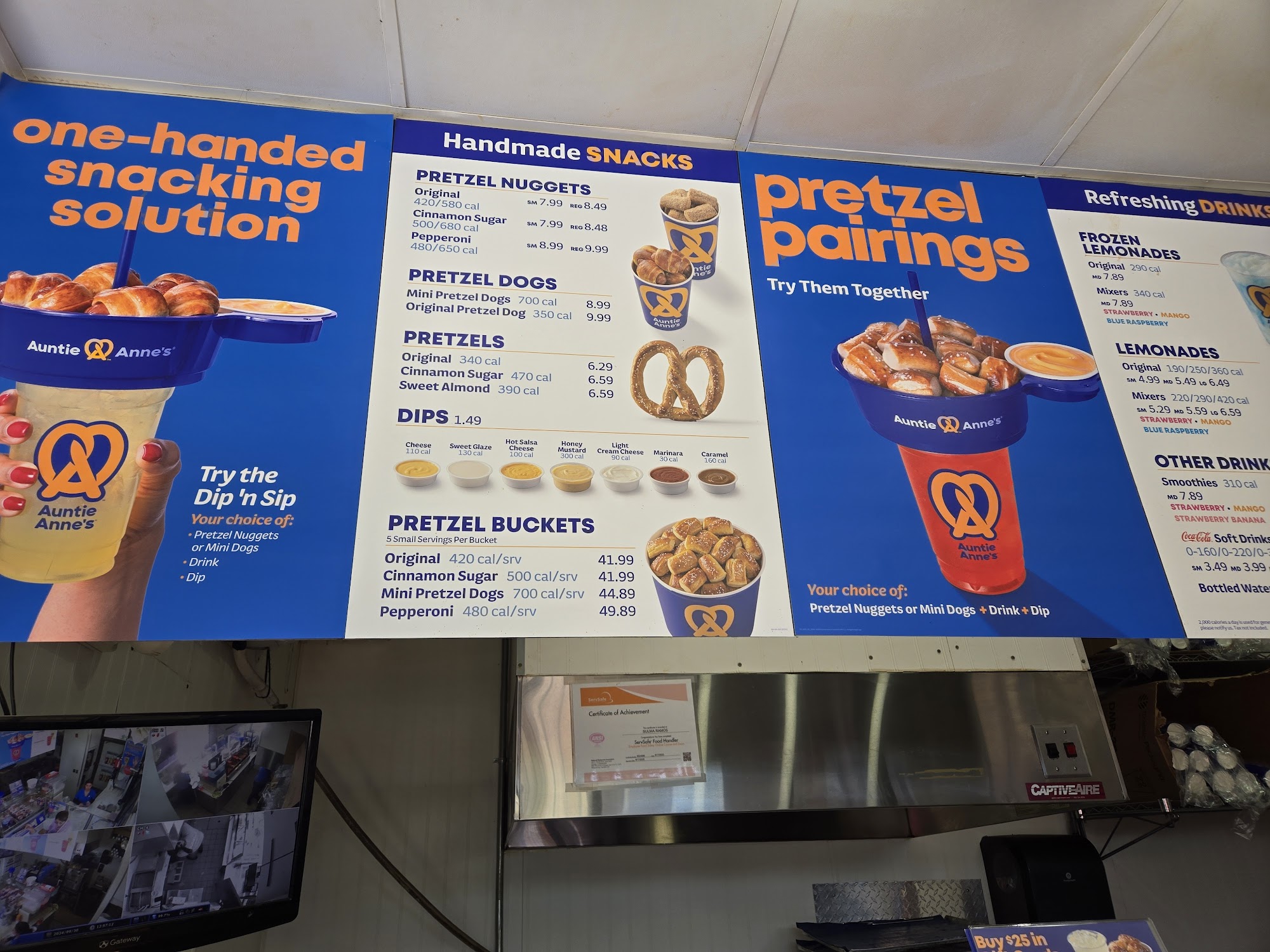 Auntie Anne's Pretzels Menu