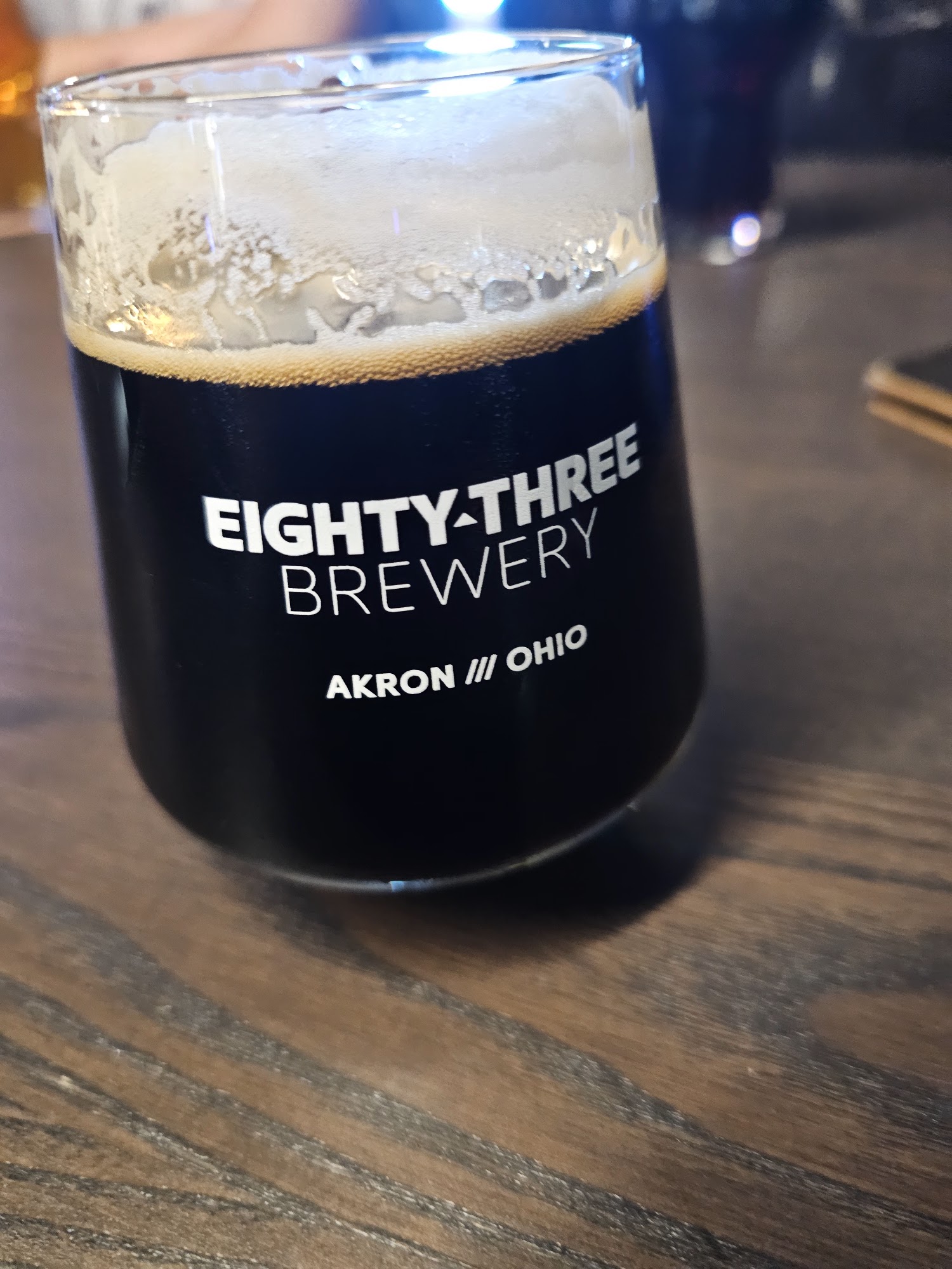 Eighty-Three Brewery Menu