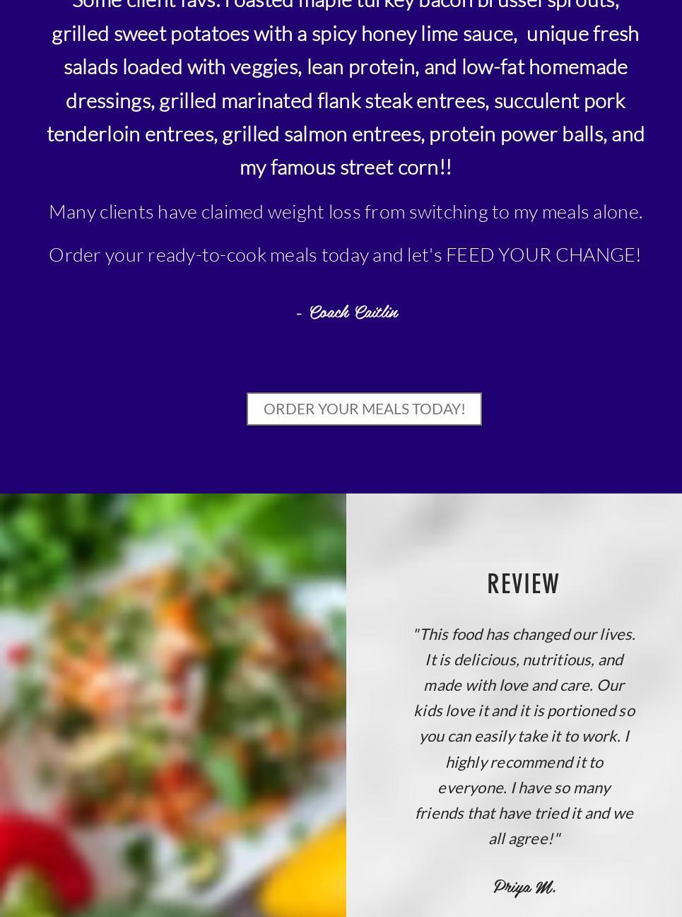 Feed Your Change Menu