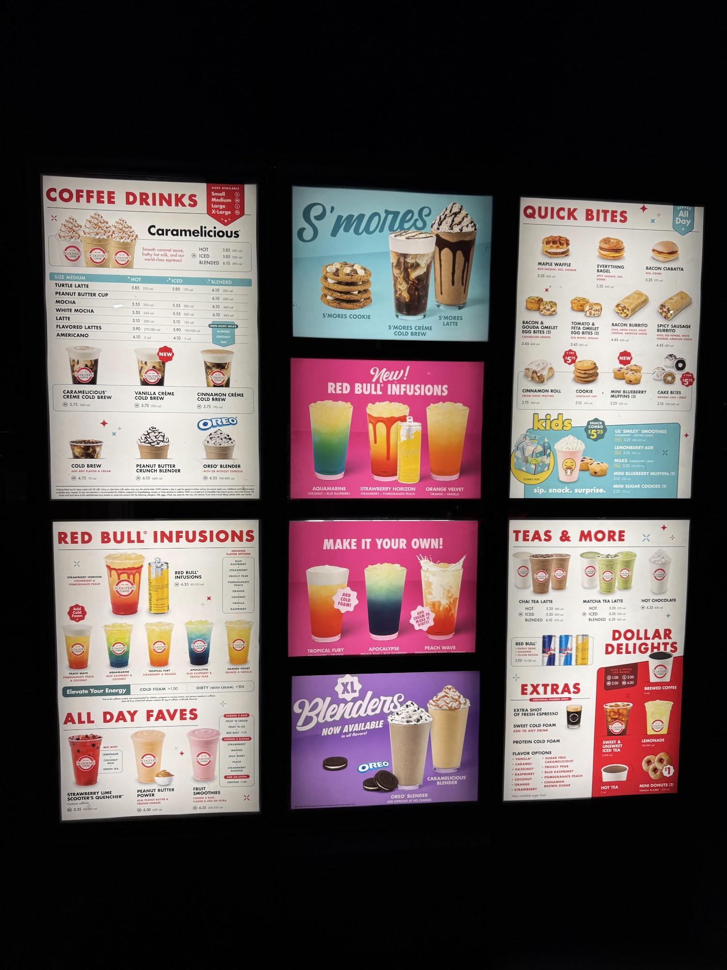 Scooter's Coffee Menu