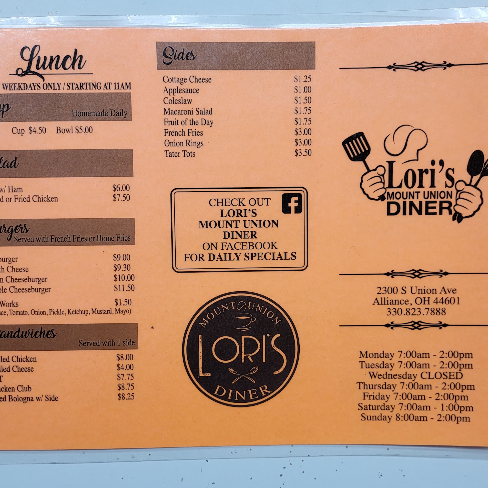 Lori's Mount Union Diner Alliance