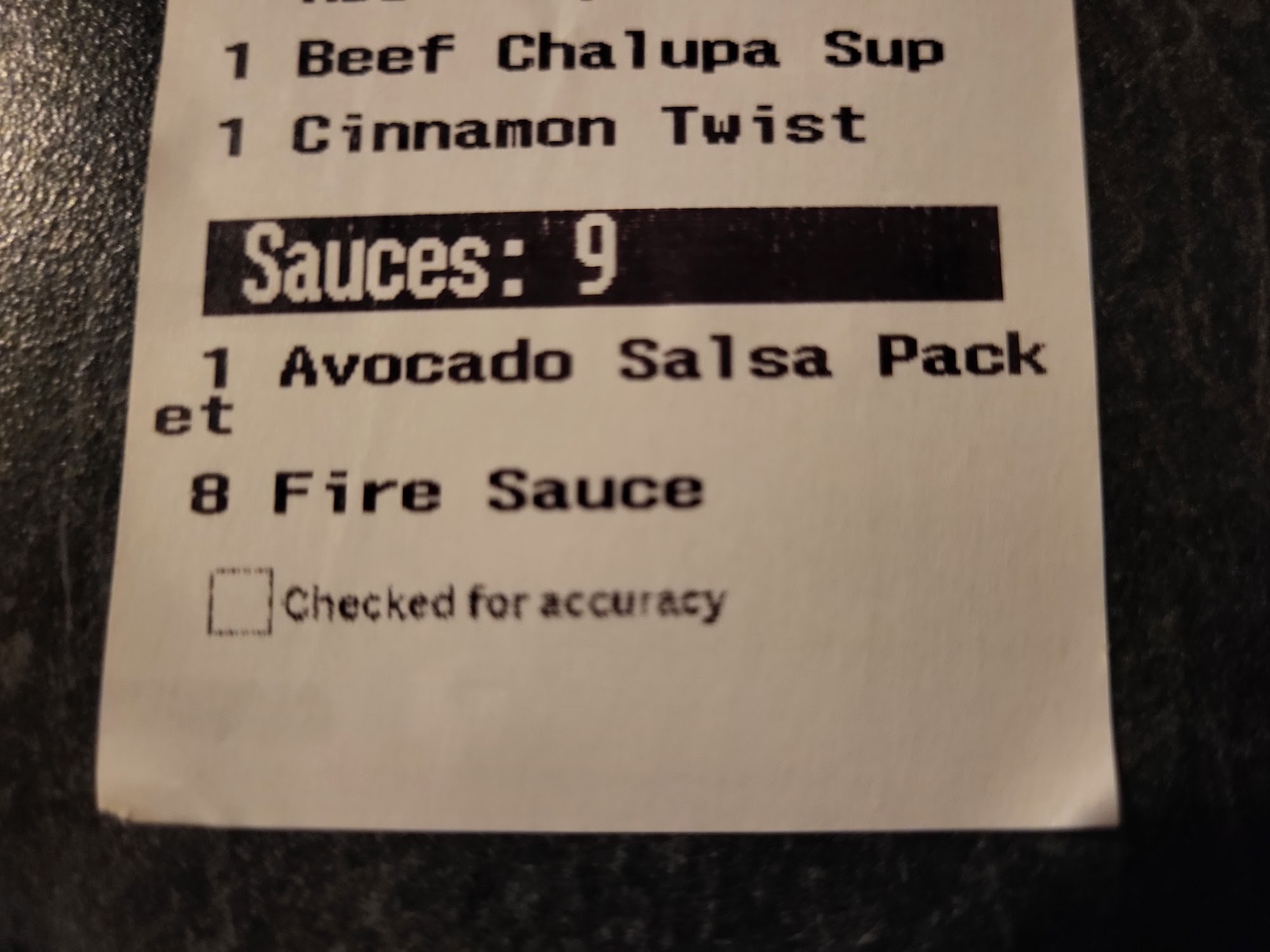 Taco Bell Menu