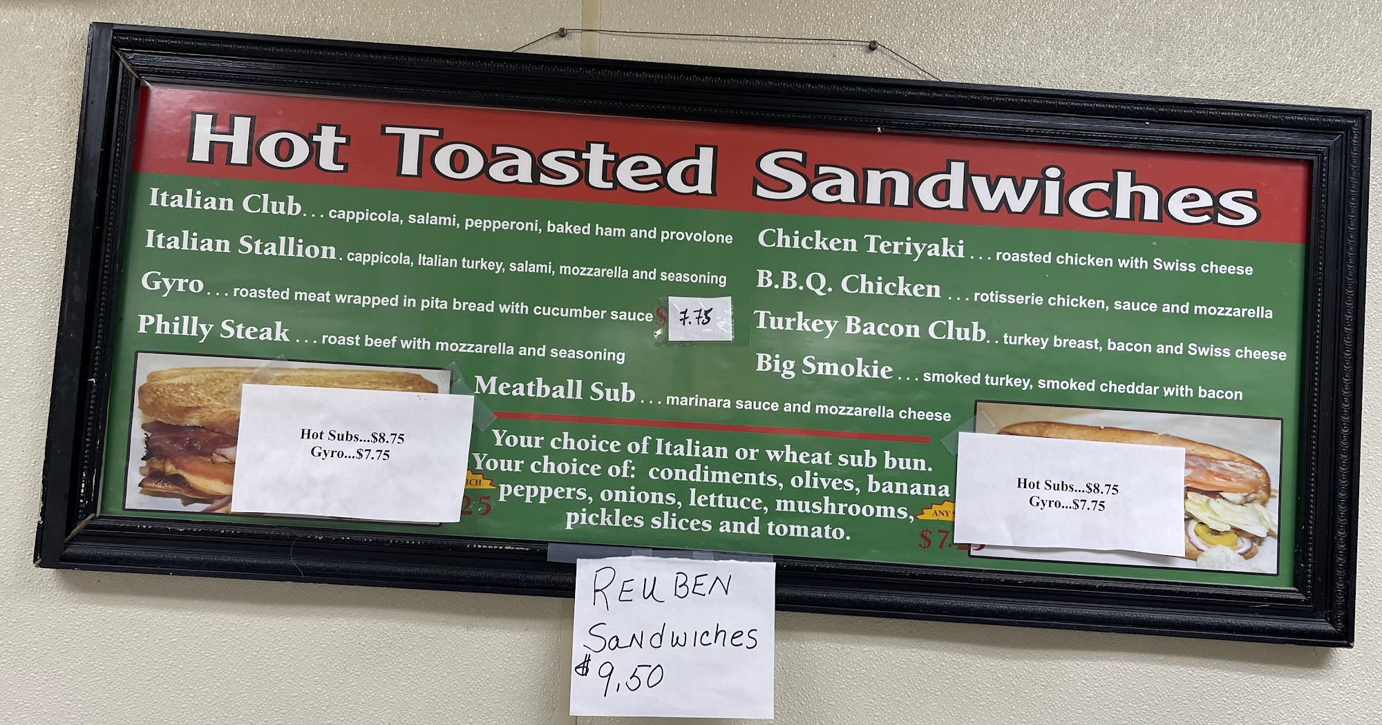 Avon corner Deli Menu