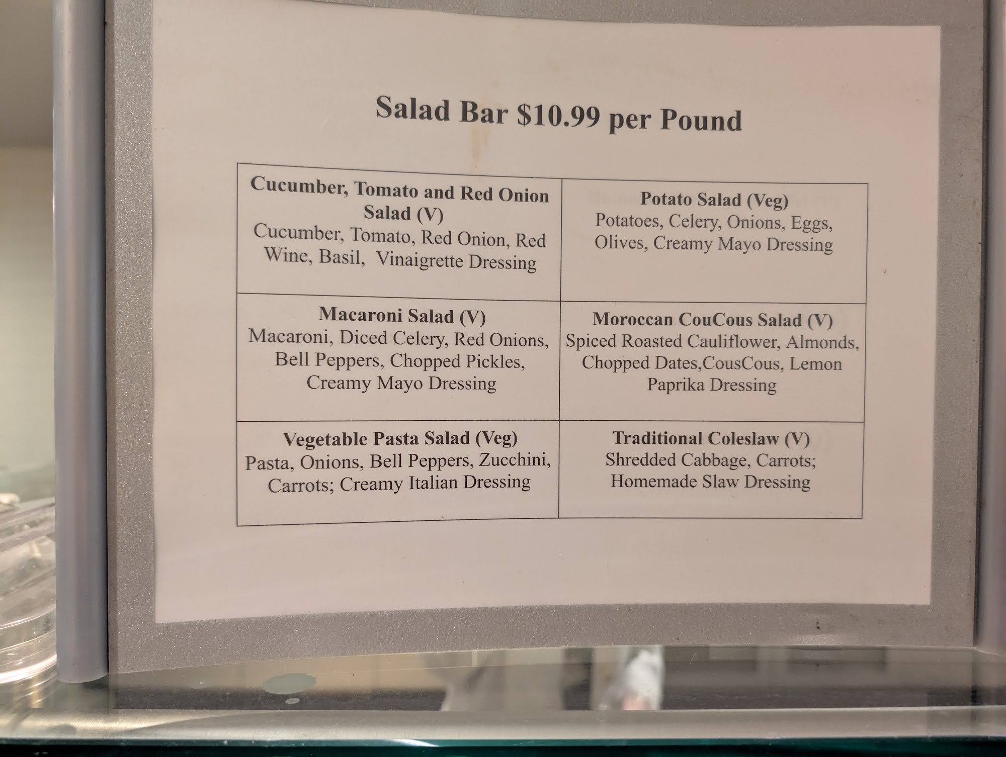 Kitchen 216 Menu