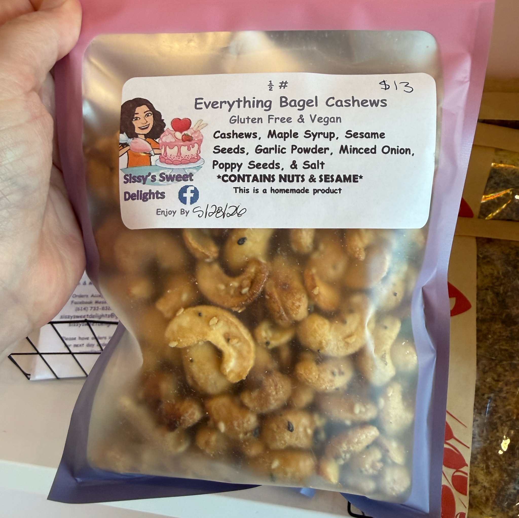 One-Eyed Cookie Lab Menu