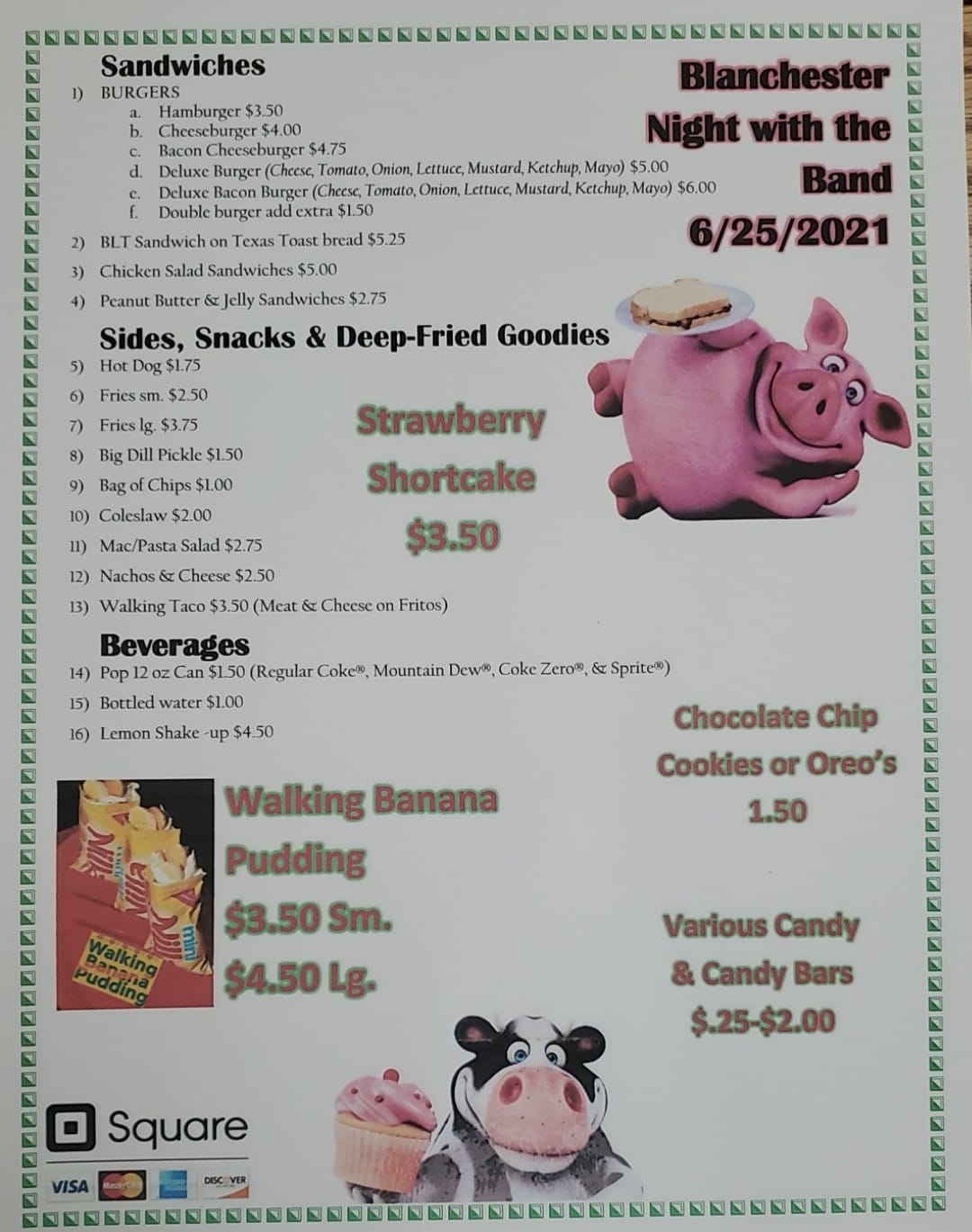 DugeDeez Mobile Kitchen Menu