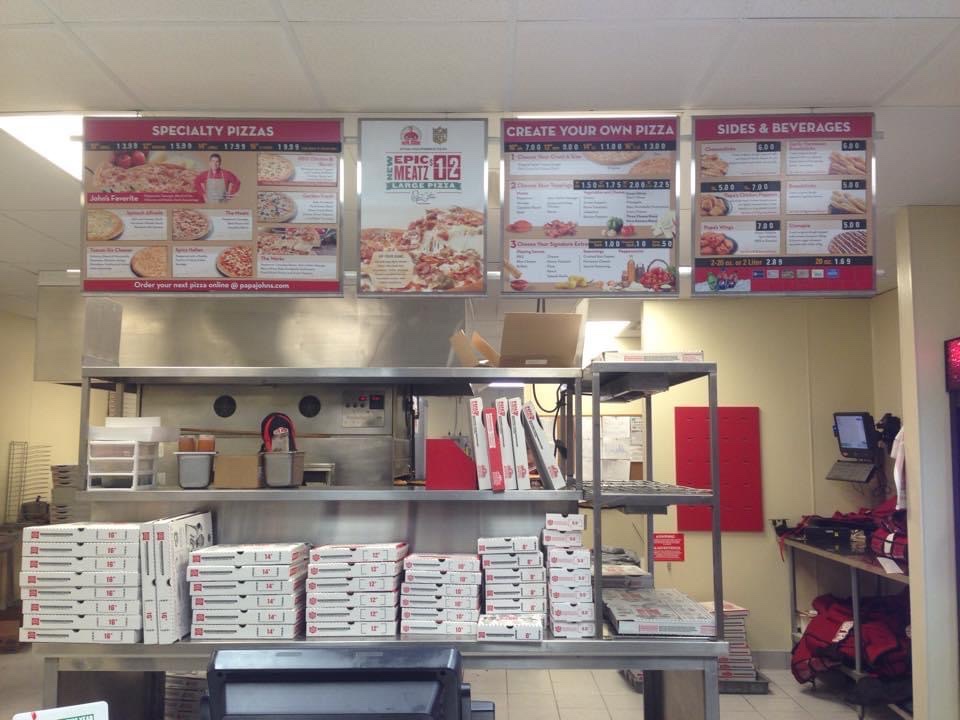 Papa Johns Pizza Menu