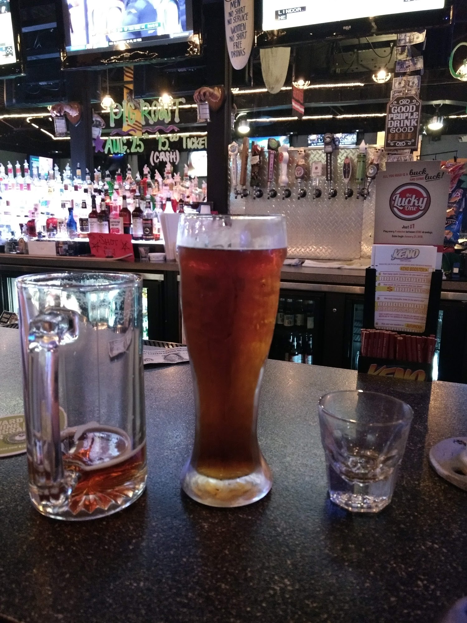 The draft house saloon Menu