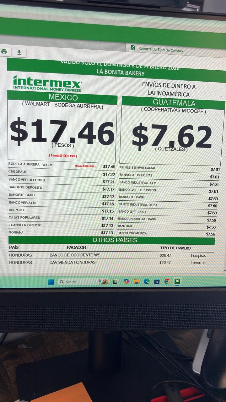 La Bonita Bakery Menu