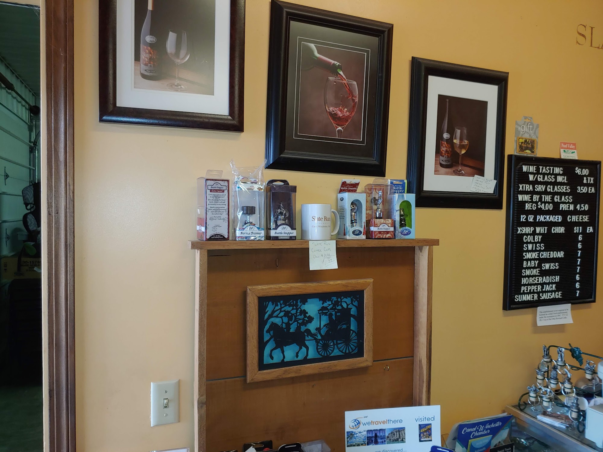 Slate Run Vineyard Winery Menu