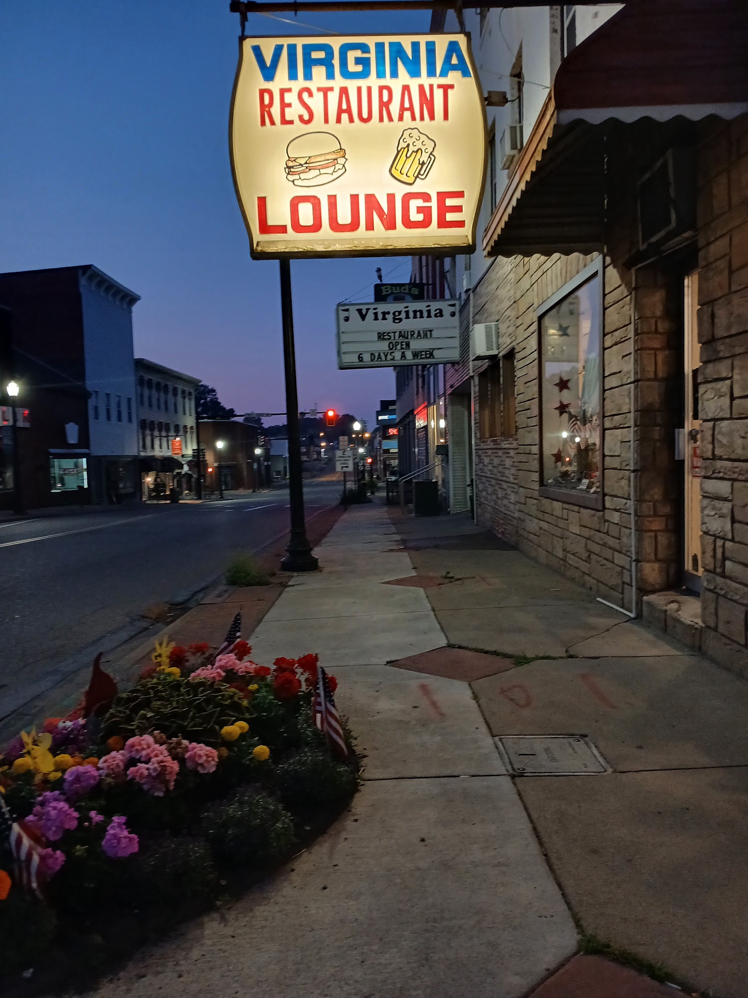 Virginia Restaurant & Lounge Menu