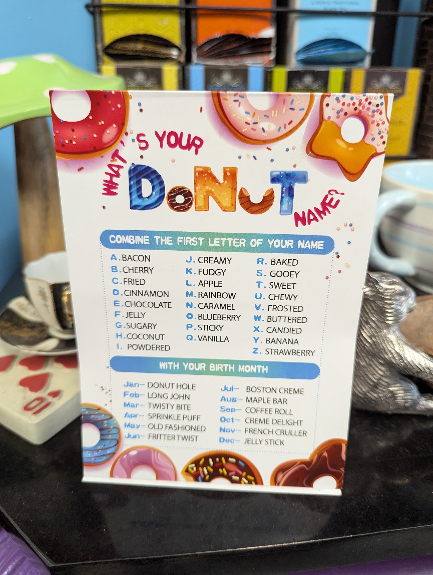 The Mad Batter Bakeshop Menu