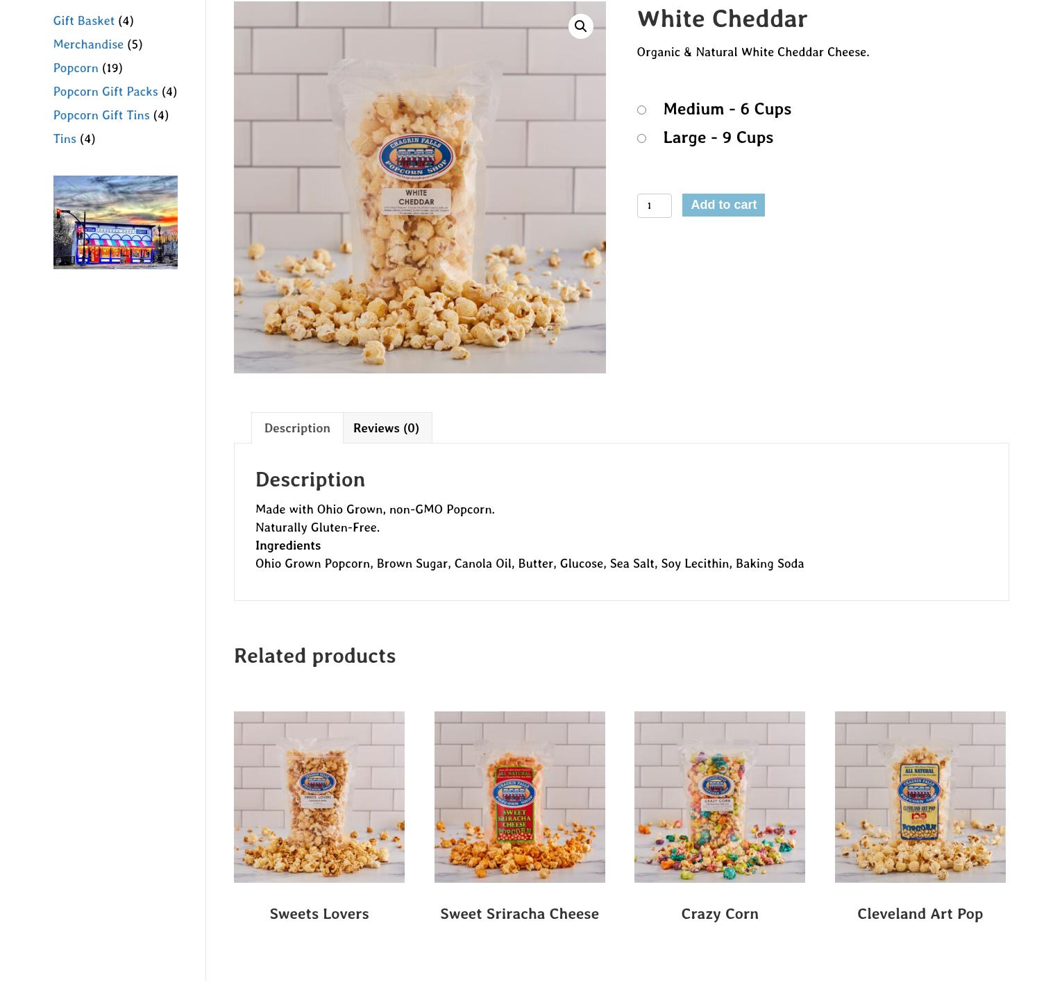 Chagrin Falls Popcorn Shop-CALL FOR CURRENT HOURS Menu