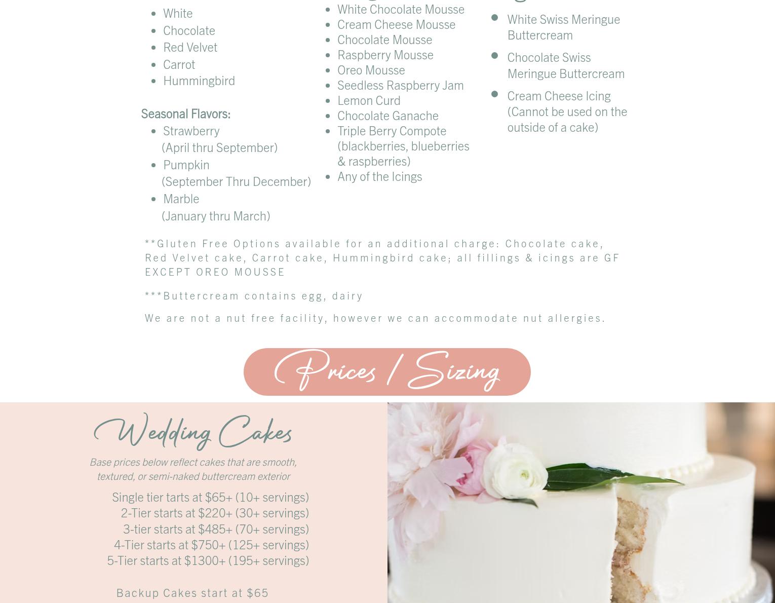 A Spoon Fulla Sugar Menu