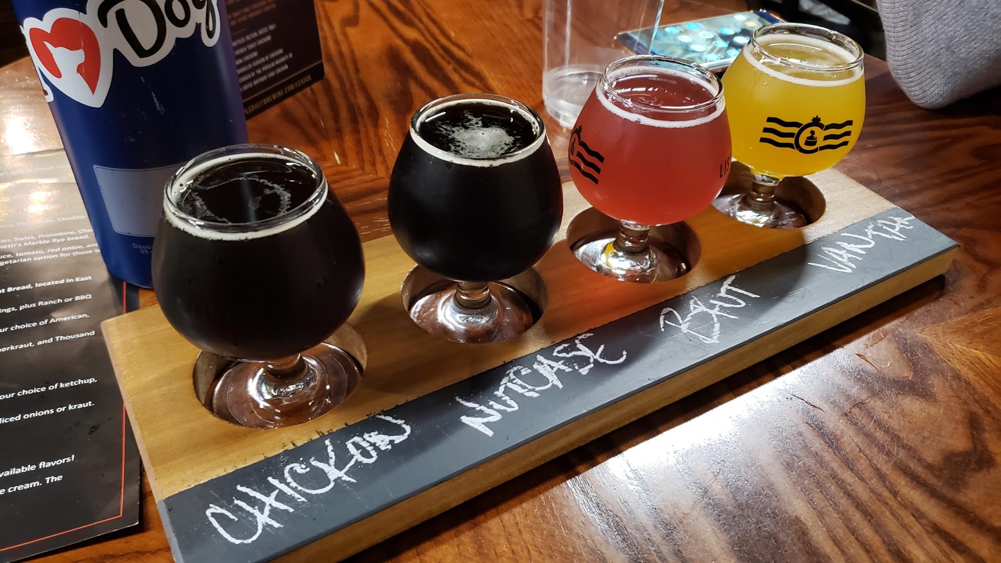 Listermann Brewing Company Menu