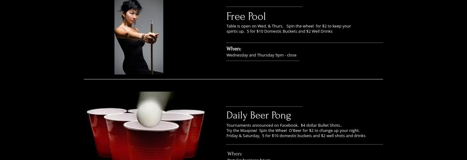 Home Base Tavern Menu