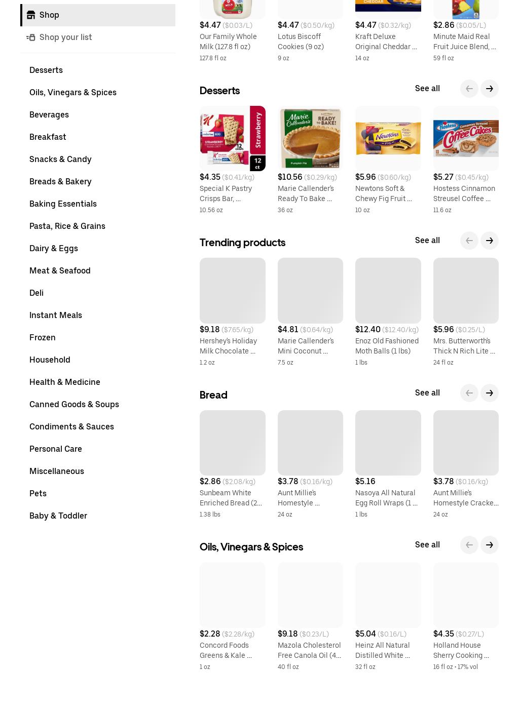 Dillonvale IGA Deli Menu