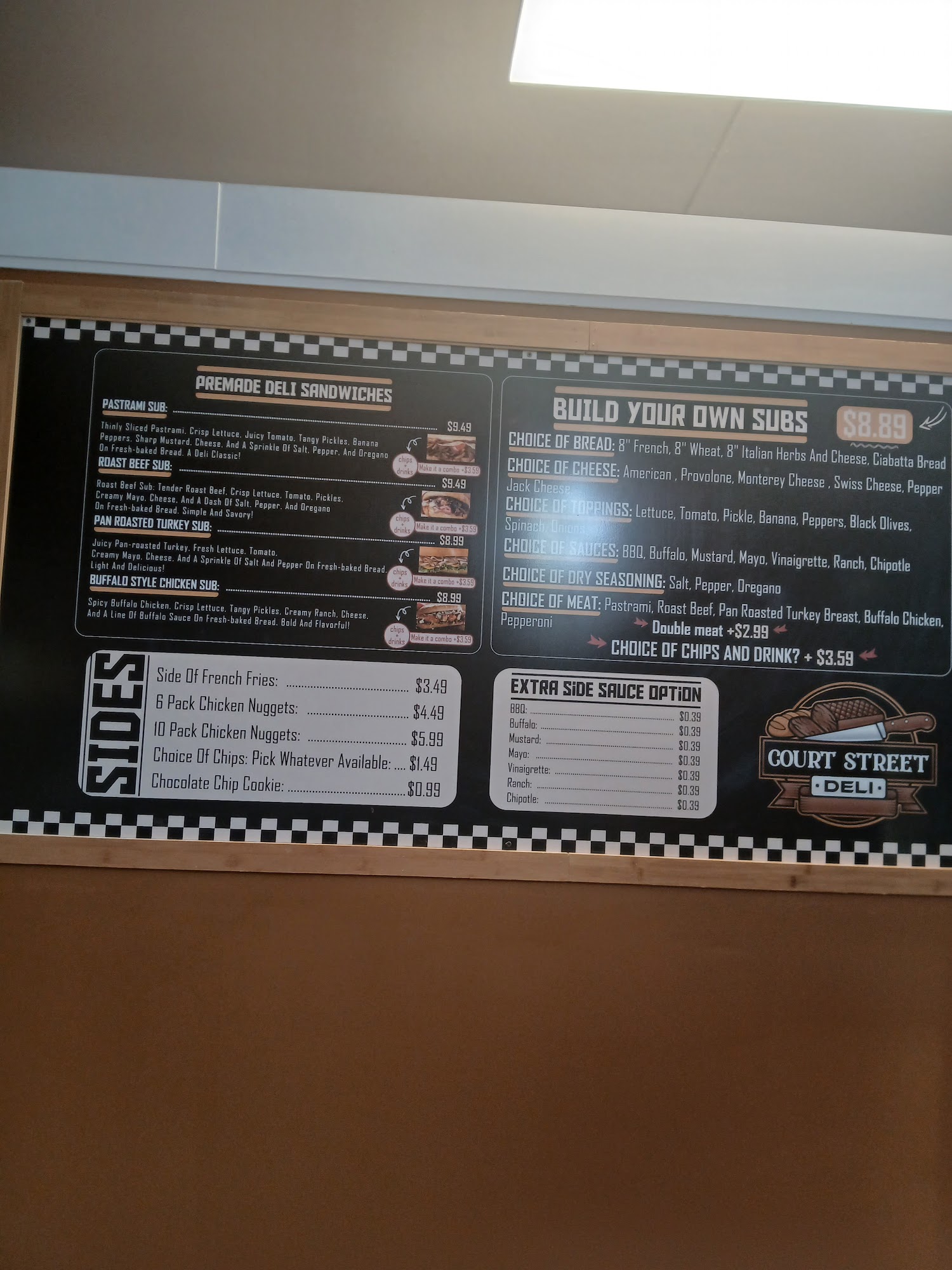 Court St. Deli Menu