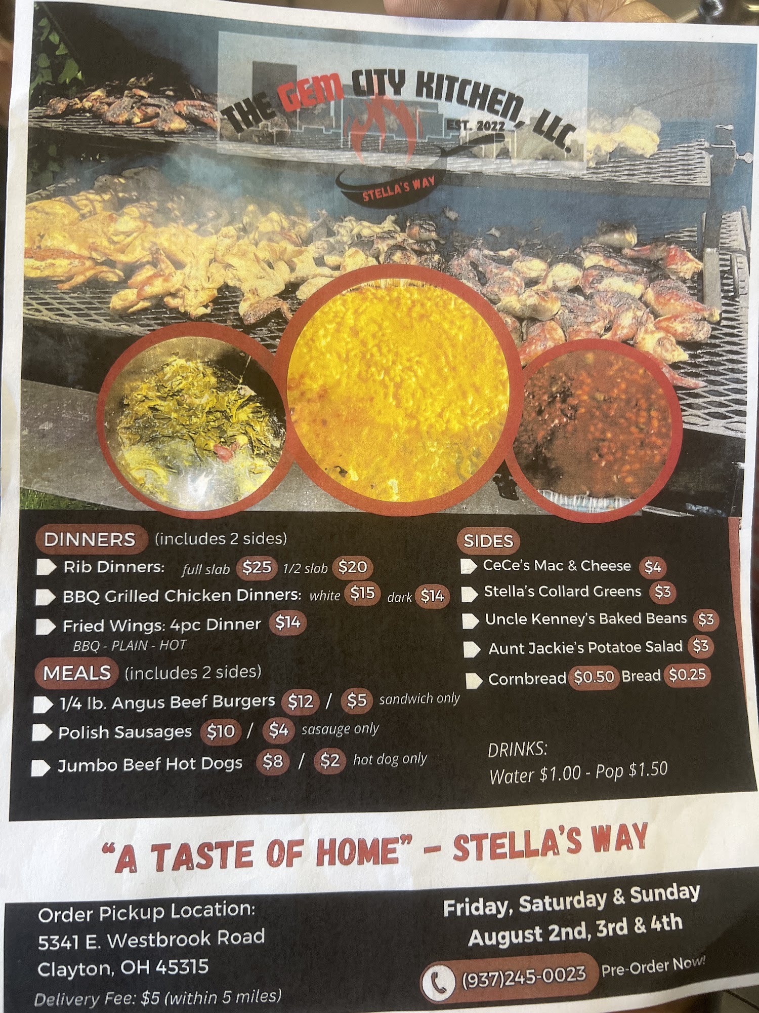 The Gem City Kitchen 5341 E Westbrook Rd, Clayton