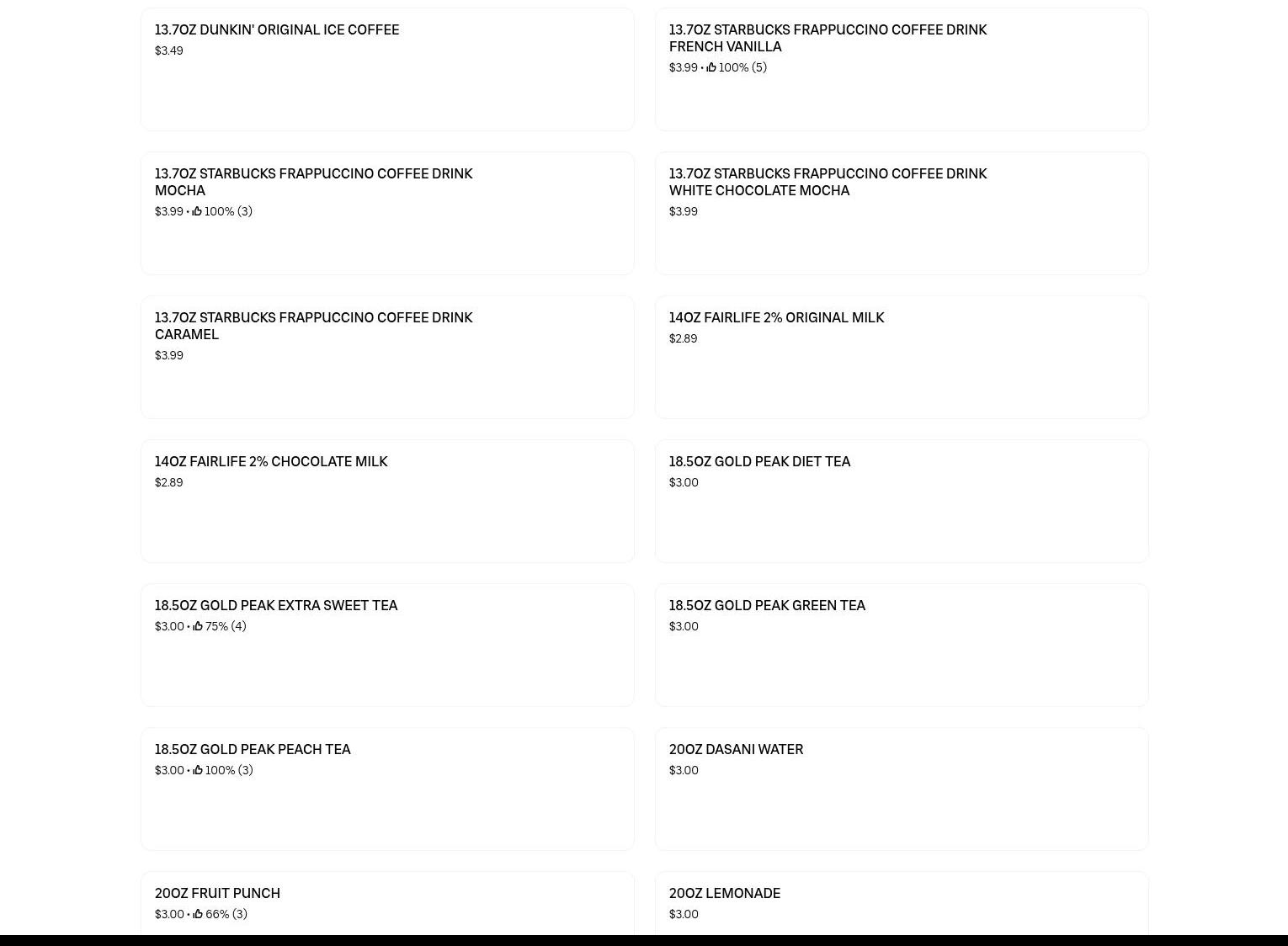 D & I's Snack Shack Menu