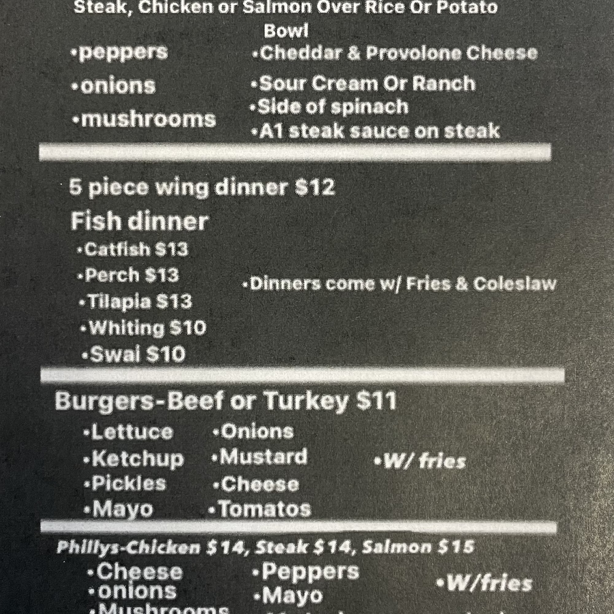 Good Belly’s Menu