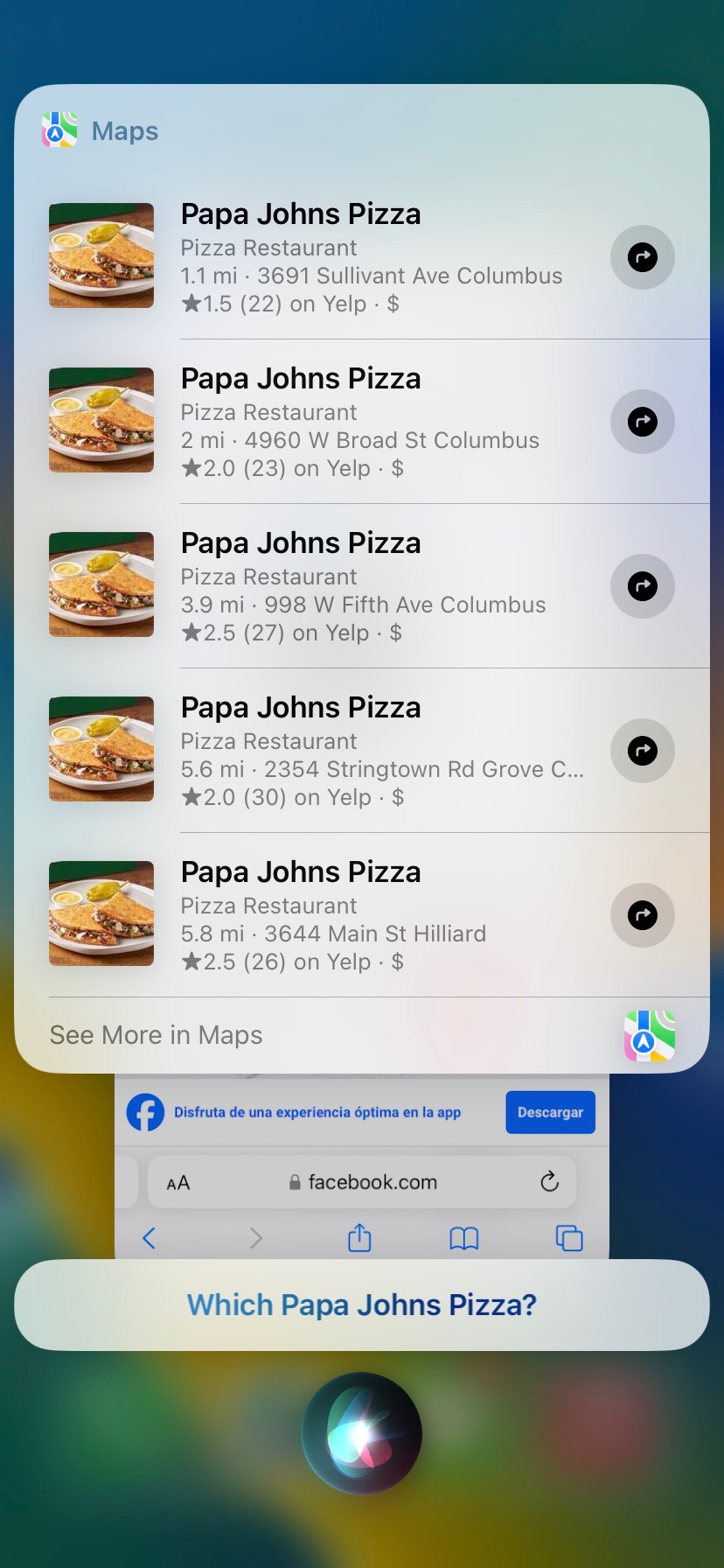 Papa Johns Pizza Menu