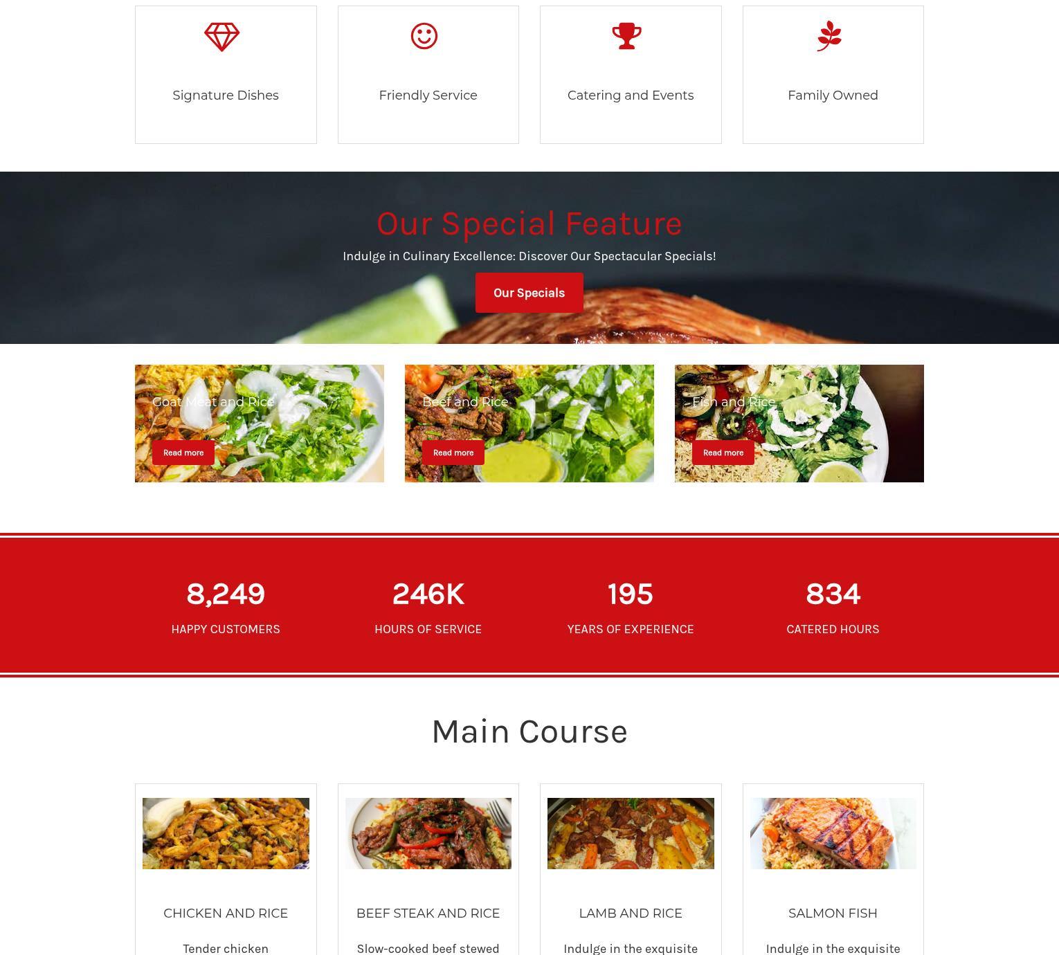 Red Sea Cafe & Deli - Somali Restaurant Menu