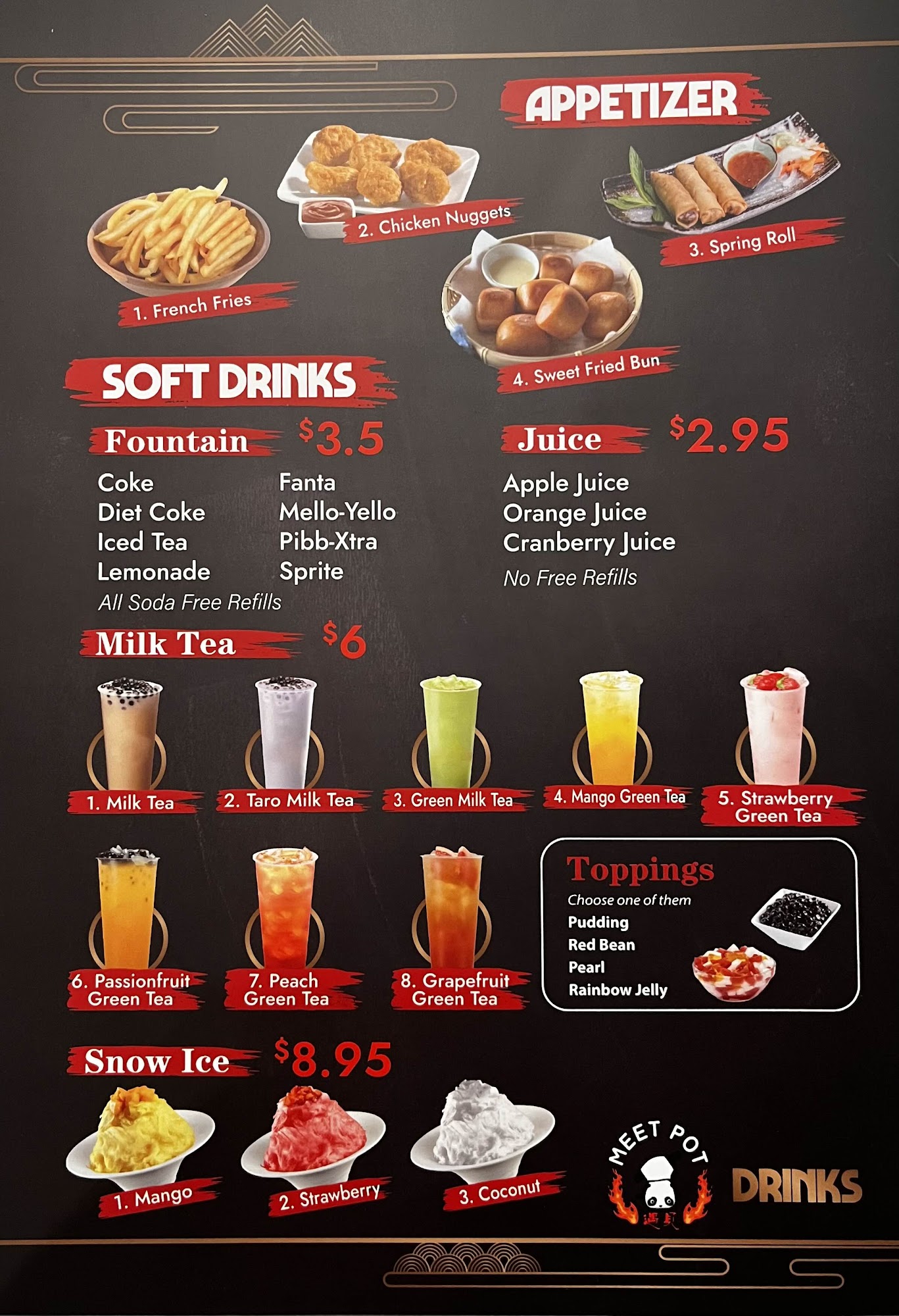 MEET POT BBQ & HOTPOT Menu