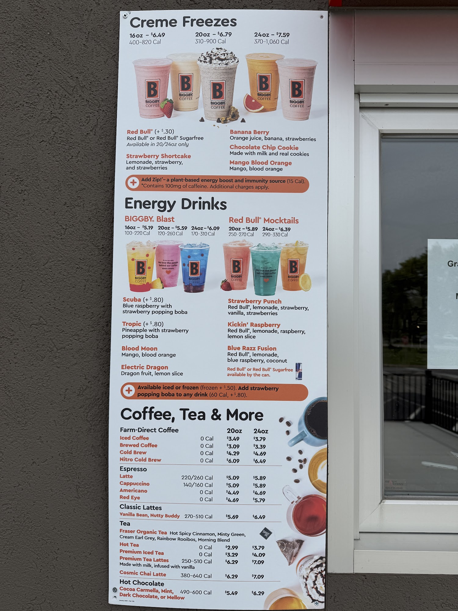 Biggby Coffee Menu