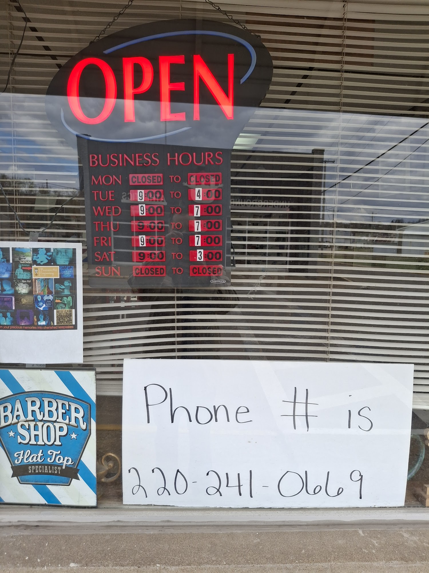 Jim's Barber Shop 34 W Main St, Crooksville Ohio 43731