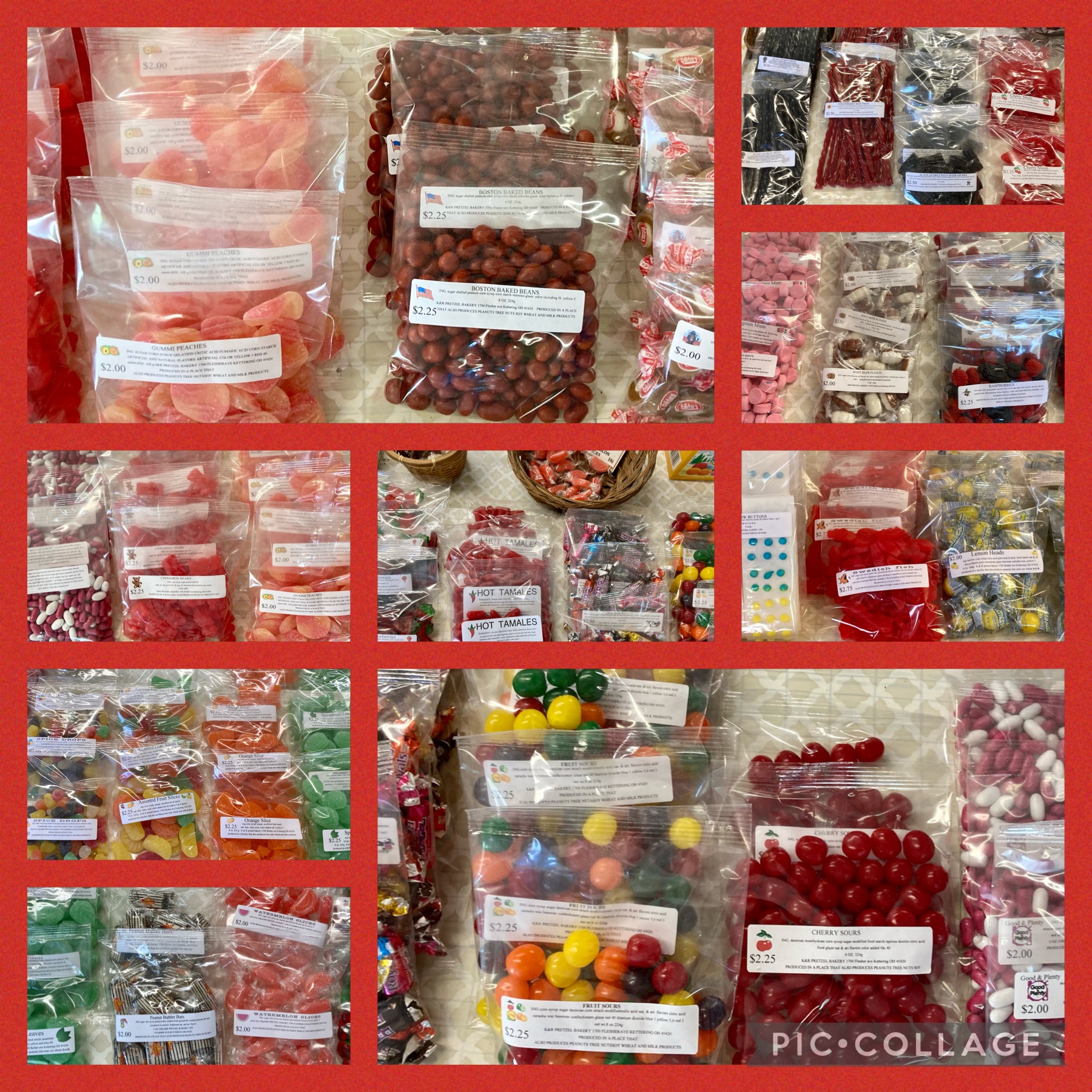 K & R Pretzel Bakery Menu