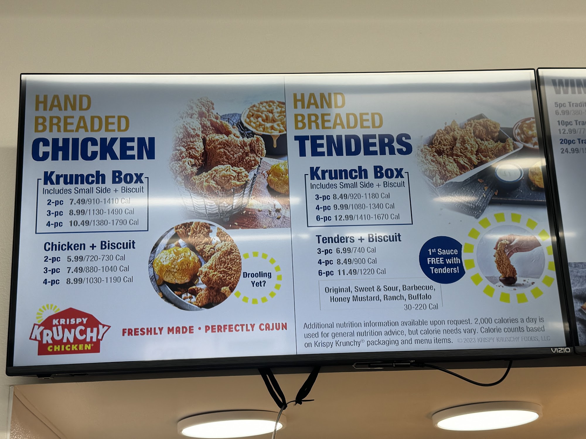 Krispy Krunchy Chicken Menu