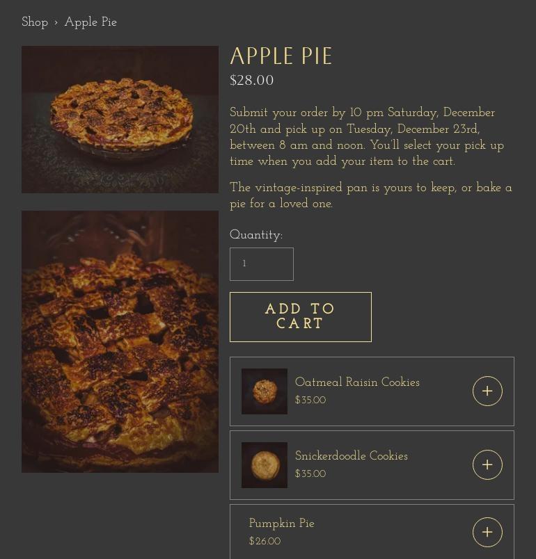 Ida's Classic Confections Menu