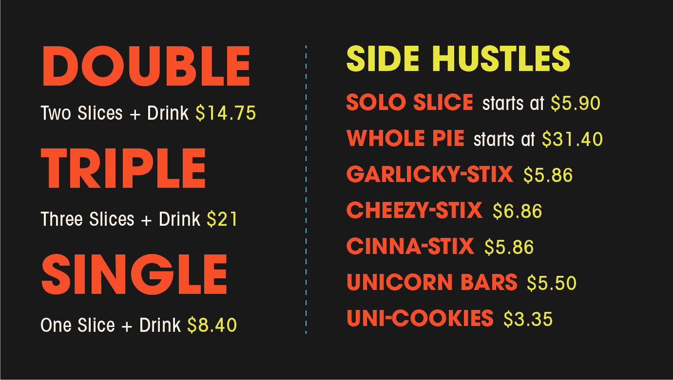 Mikey's Late Night Slice Menu