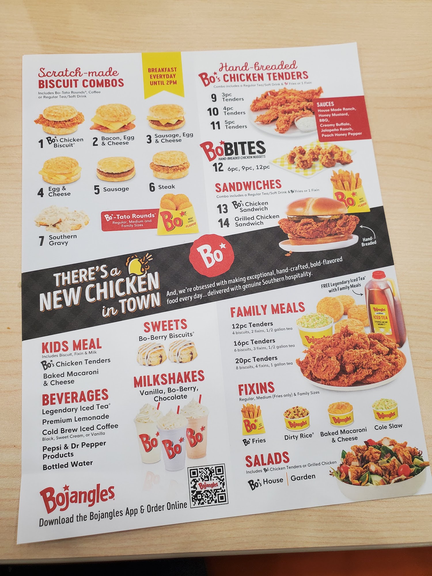 Bojangles Menu