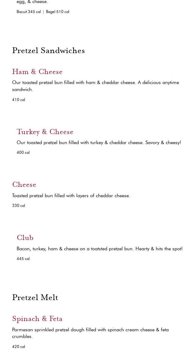 Sweetwaters Coffee & Tea Menu