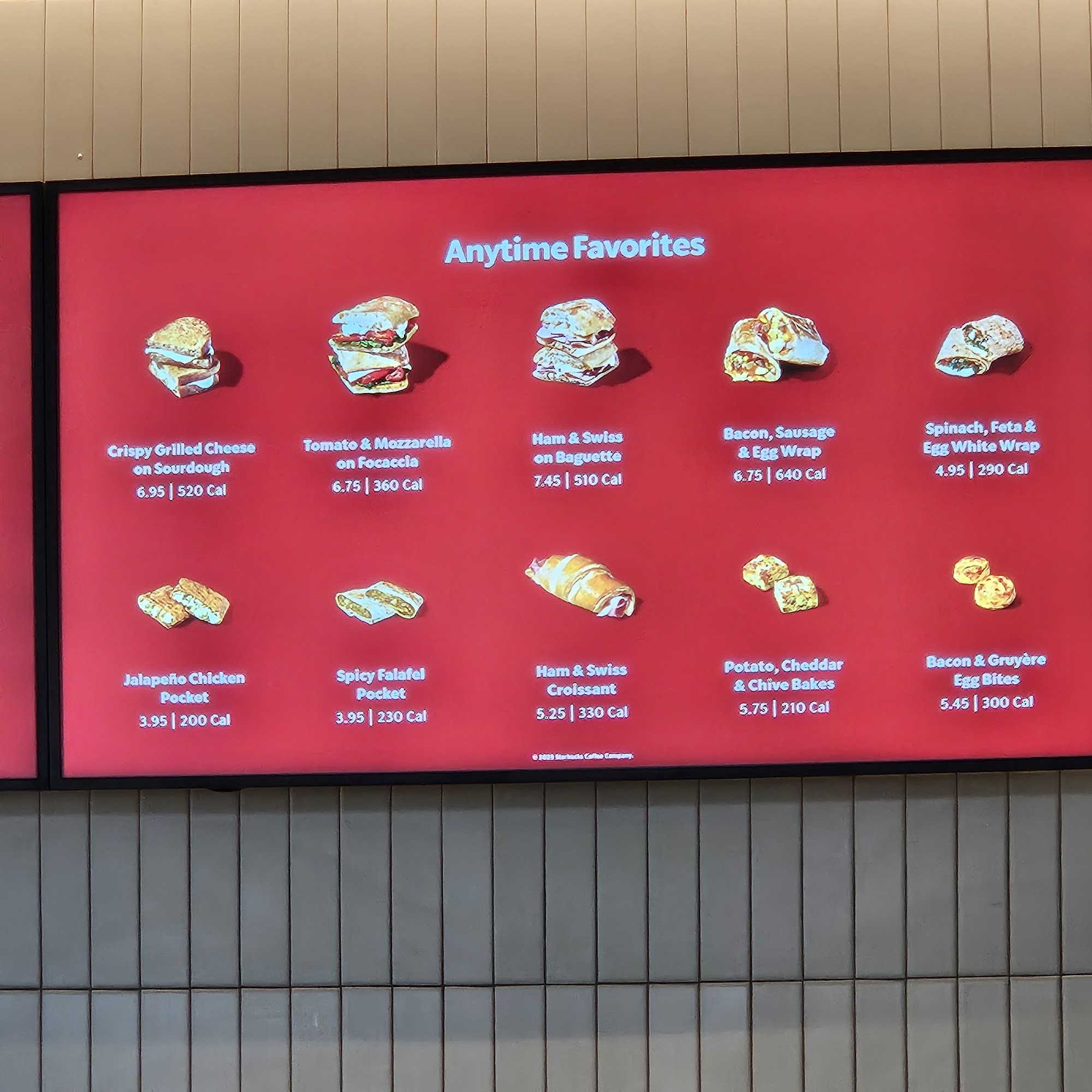 Starbucks Menu