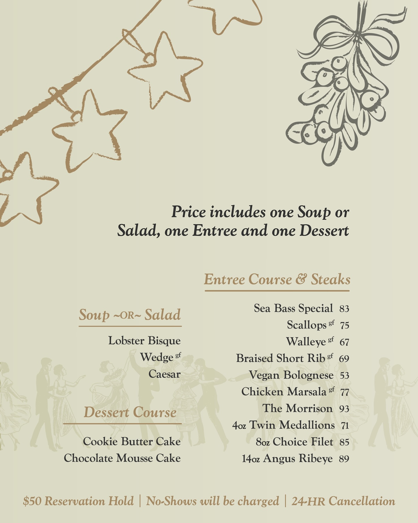 Three Creeks Kitchen + Cocktails Menu