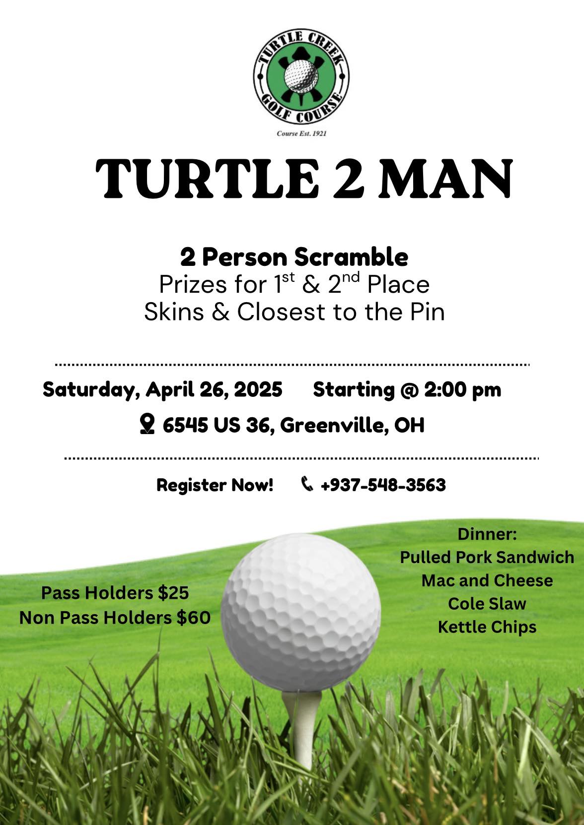 The 19th Hole at Turtle Creek Menu