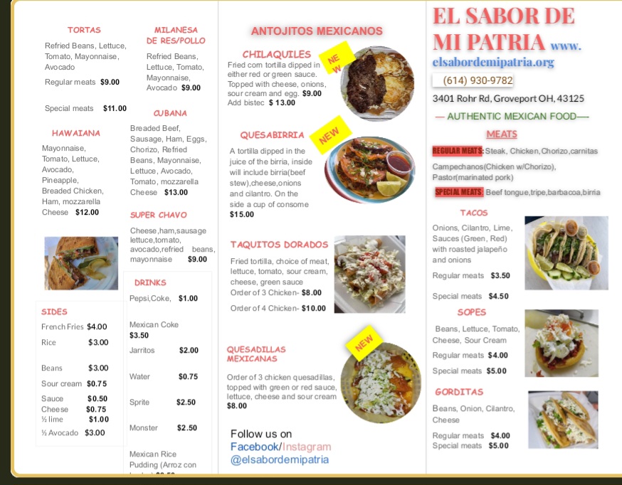 El SABOR DE MI PATRIA #2 Groveport